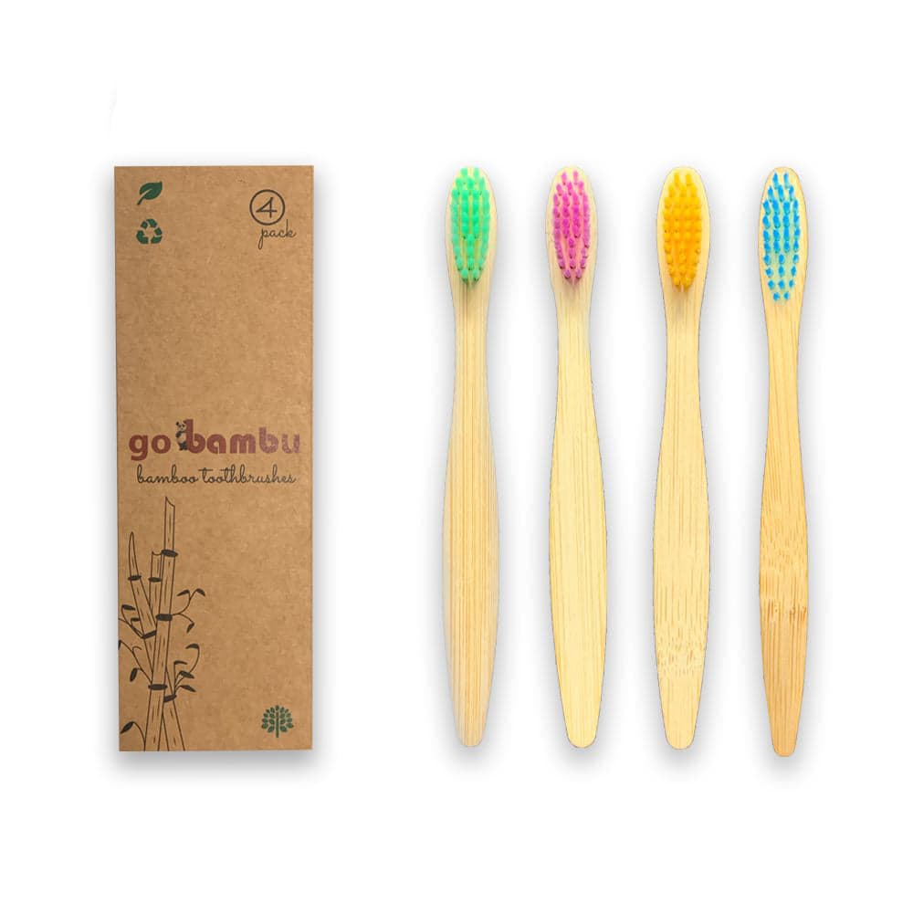 Children’s Bamboo Toothbrush – Pack of 4