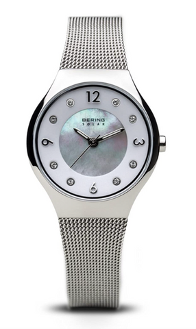 BERING Womens Analogue Solar Powered Watch with Stainless Steel Strap 14427-004